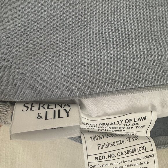 Serena & Lilly Sunbrella Veracruz Pillow Cover & Insert (12x21) - Picture 7 of 7